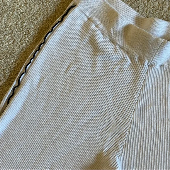 Zara High Rise Wide Leg Ribbed Knit Pants - Picture 3 of 11